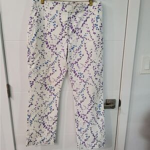 MaxMara Floral Print Jeans Size 12